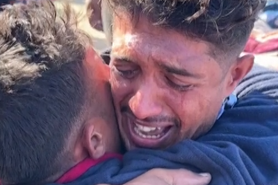 Palestinian twins share tearful reunion in Gaza after year-long separation