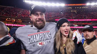 Travis Kelce, Taylor Swift and Her Bodyguard Became Funny Meme After Chiefs’ AFC Title Win