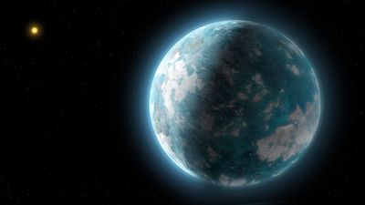 Newly discovered super-Earth orbits in and out of its star's habitable zone. Could life survive its extreme climate?