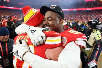 Watch Chris Jones’ emotional reaction to Chiefs’ playoff win vs. Bills