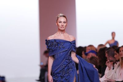 Former Victoria’s Secret Angels take to Elie Saab’s haute couture runway