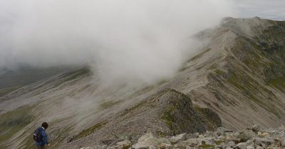 Hillwalker rescued after falling 200 meters while climbing a Munro