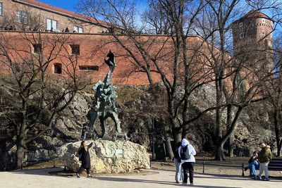 Krakow’s famous dragon statue forced to stop spitting fire