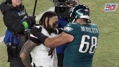 Mics Caught Jordan Mailata’s Powerful Message to Frankie Luvu After Eagles’ Win