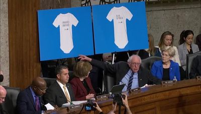 Moment Bernie Sanders grills RFK Jr. over 'unvaxxed' baby clothes: 'Are you supportive of these onesies?‘