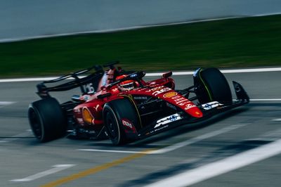 Hamilton's shunt causes Leclerc's Ferrari run to be scrapped