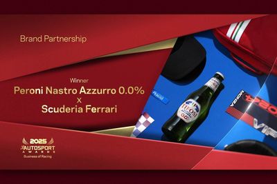 Peroni Nastro Azzurro 0.0% and Scuderia Ferrari named Autosport’s Brand Partnership of the Year