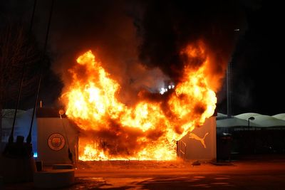 Man City’s clash with Club Brugge kicks off on time after fire outside stadium