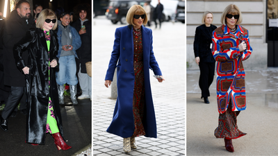 Anna Wintour has been clashing patterns with python boots lately - so naturally, we need a pair