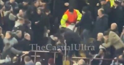 Watch as violence breaks out in Villa Park stands during Celtic clash