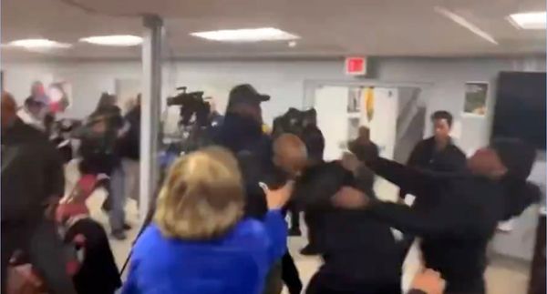 Mayor involved in massive brawl at board meeting