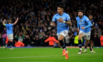 Savinho’s chest of the century caps Manchester City’s night of wild mood swings