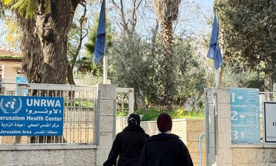 International Unrwa staff leave as Israel’s ban on activity takes effect