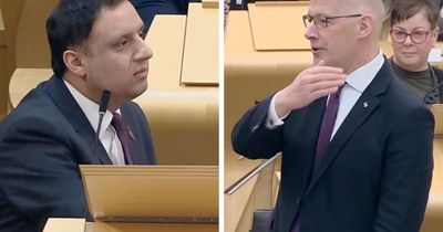 John Swinney says 'Scotland doesn't take Anas Sarwar seriously' in loud exchange