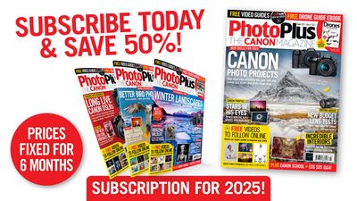 New PhotoPlus: The Canon Magazine issue 227 on sale. New savings for 2025 with 50% off subscriptions!