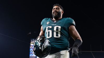 Mics Caught Jordan Mailata Dropping 'Dark Knight Rises' Line During Eagles-Commanders