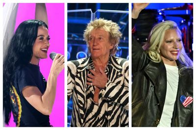 Rod Stewart, Katy Perry and Lady Gaga lead stars performing at FireAid benefit concert after LA fires