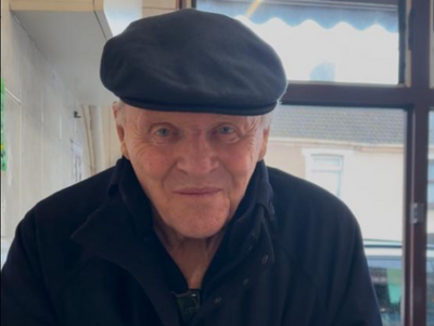 Sir Anthony Hopkins hangs out at his local chippy in Wales after losing LA mansion to fires