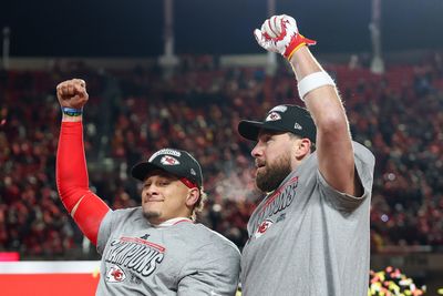 Travis Kelce, Patrick Mahomes show off at Chiefs’ Super Bowl LIX media day