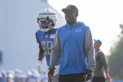 Lions coach Scottie Montgomery interviews for the Cowboys OC position