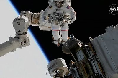 Astronaut stuck on International Space Station for months just broke the record for total spacewalk time by a woman