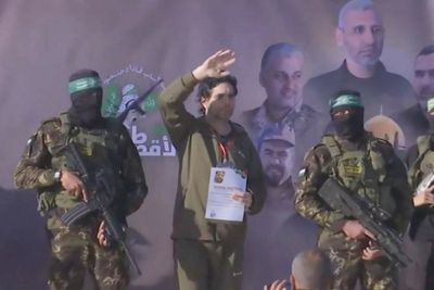 Hamas releases three Israeli hostages to Red Cross under Gaza ceasefire deal