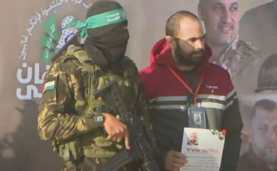 Hamas frees three Israeli hostages in latest Gaza ceasefire prisoner exchange