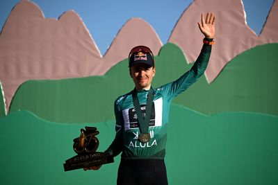 Tom Pidcock survives echelon chaos to take first stage race GC win at AlUla Tour