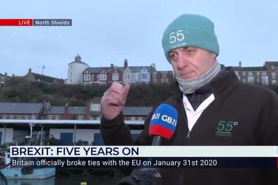 Fisherman tells GB news presenter he regrets voting for Brexit