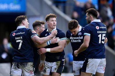 Scotland 31-19 Italy: Huw Jones hits hat-trick to seal nervy victory in Six Nations opener