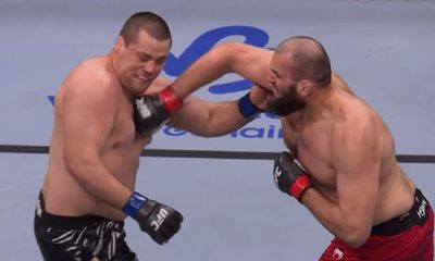 UFC Fight Night 250 video: Shamil Gaziev lands walk-off KO of Thomas Petersen