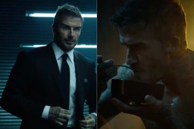 Fans question why David Beckham is eating cereal in latest Hugo Boss ad