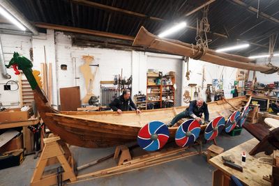 Military veterans complete Stormbird Viking longboat