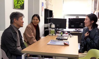 By the Stream review – gentle college comedy of manners from Hong Sang-soo