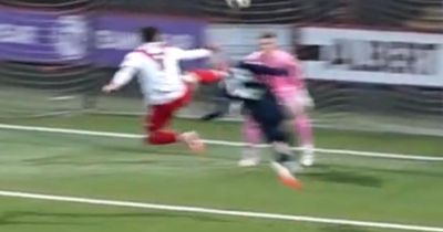 Rangers loanee Devine's red card reaction after 'kung fu kick' laid bare in footage