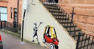 Mysterious 'Banksy' painting appears in Scottish city