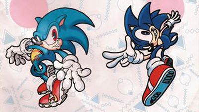 This early Sonic the Hedgehog design is giving me nightmares