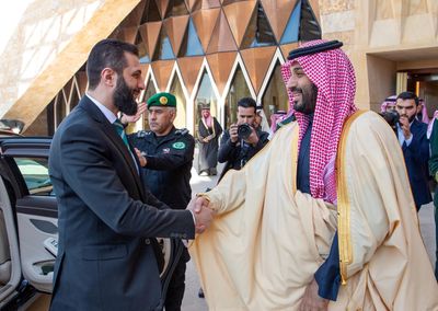 Syria’s President al-Sharaa meets Saudi Arabia’s MBS in first foreign trip