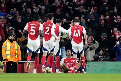 Arsenal humble Manchester City with five-star rout of Pep Guardiola’s side