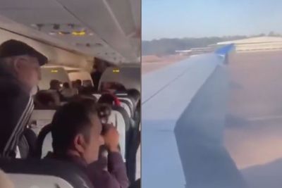 WATCH: Horrified Passengers on United Airlines Flight Spot Wing on Fire Before Takeoff