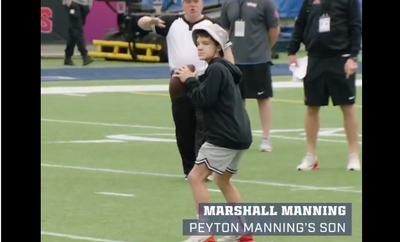 Marshall Manning (Peyton’s son) steals the show at the Pro Bowl