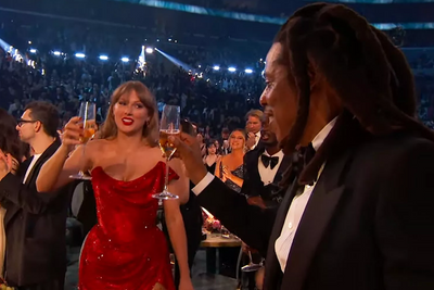 Taylor Swift toasts Jay-Z after Beyonce's Album of the Year win at Grammys as rapper faces 'rape' lawsuit