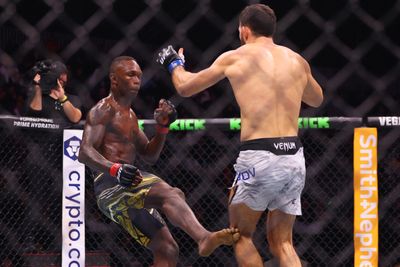 Israel Adesanya’s coach reacts to UFC Fight Night 250 knockout loss: ‘We made a mistake’