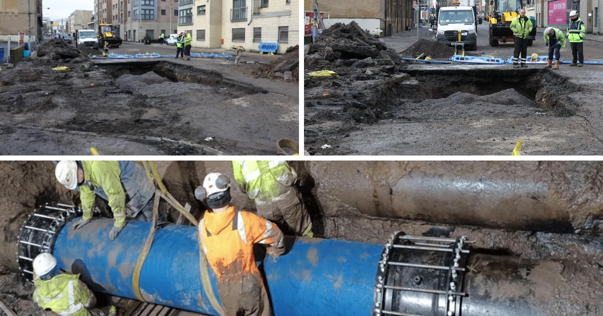 New pictures show aftermath of burst pipe after…