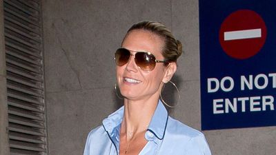 Not sure how you feel about flares? Heidi Klum makes a strong case for switching up your skinny jeans