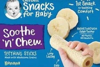 Baby teething sticks recalled over 'potential choking hazard’