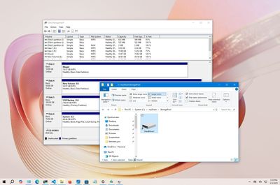 How to mount hard drive as folder on Windows 10
