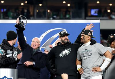 Eagles owner Jeffrey Lurie declines to discuss Nick Sirianni’s contract during Super Bowl opening night