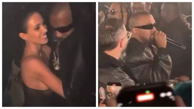 Kanye West and Bianca Censori pack on the PDA at Grammy after party; rapper gives rousing speech 'We the culture' - WATCH