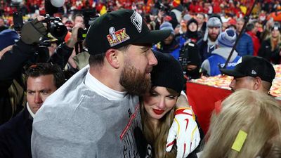 Travis Kelce Had Perfect Line Validating ‘Tayvoodoo’ Theory at Super Bowl Media Day